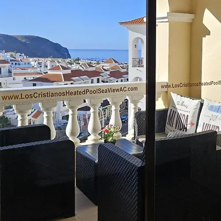 Apartment Cristianos Heated Pool Sea View Ac Los Cristianos (Tenerife)